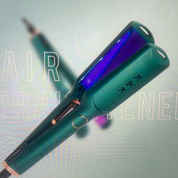 K&K Flat Iron, 1.75 inch Wide Plate,, Dual Voltage NEW- No BOX, adjustable heat - Picture 1 of 6